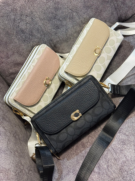 Cartera y Portacelualar Coch