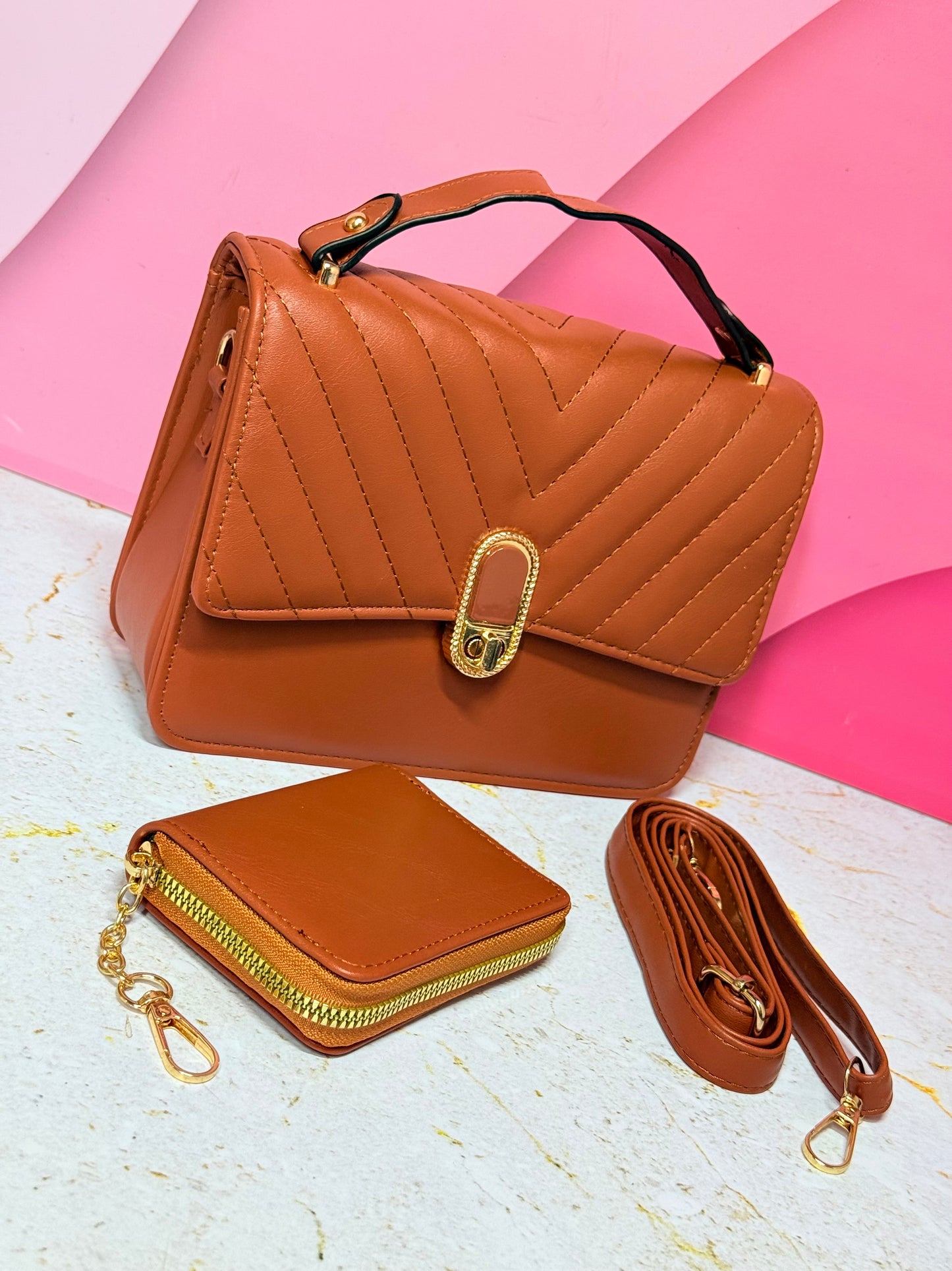 Cartera Importada Nácar