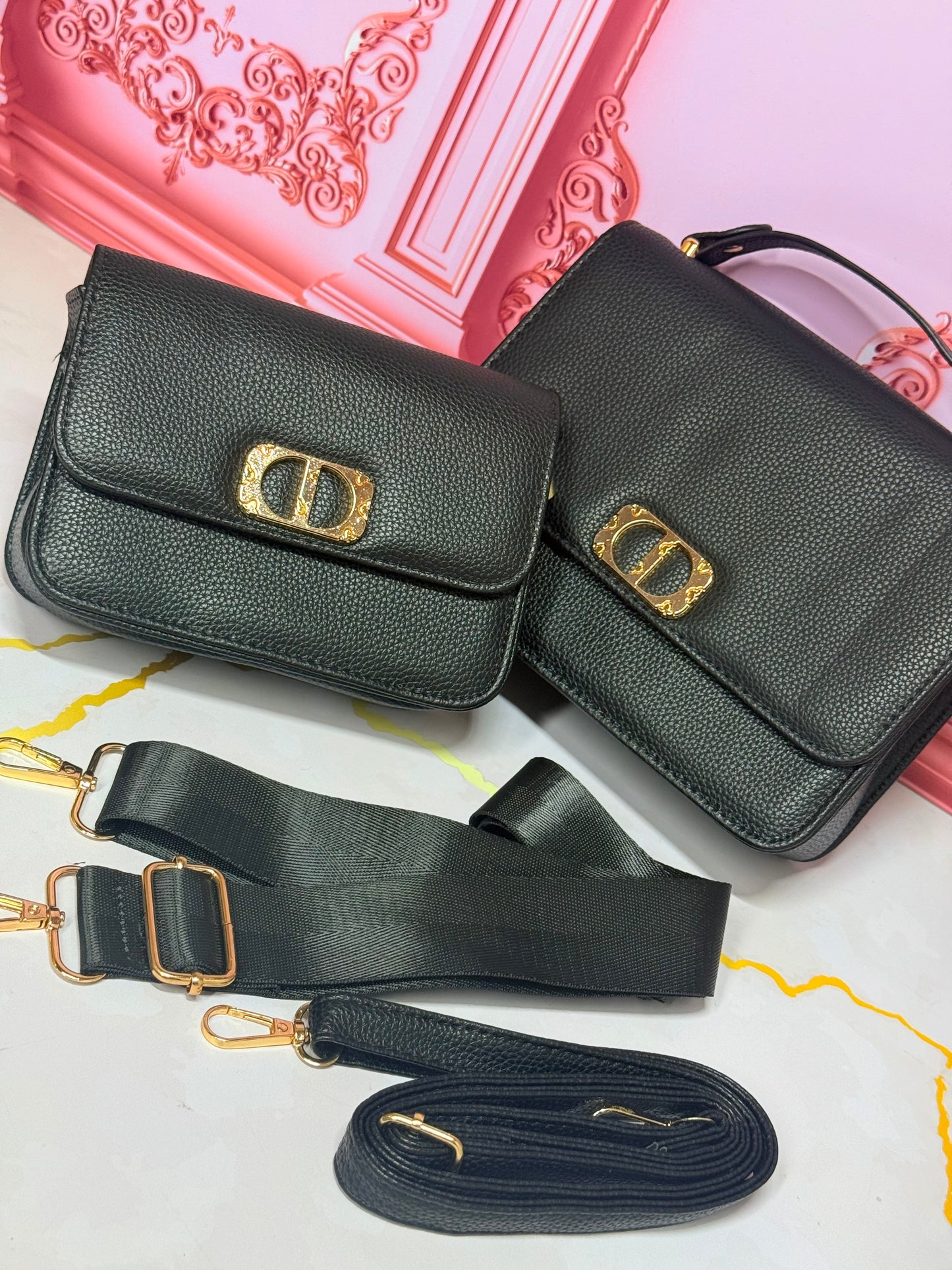 Cartera Importada Dior con Bolso Pequeño