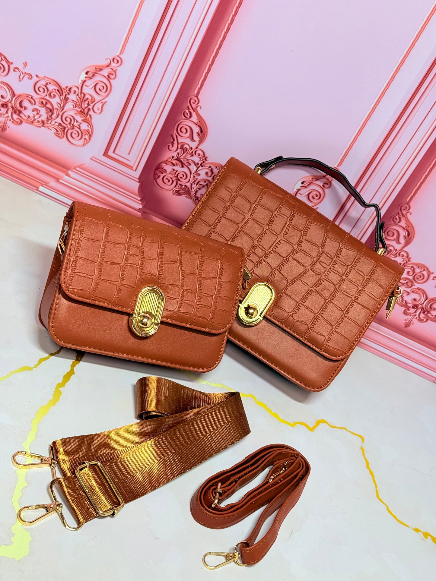 Cartera Importada Suiza con Bolso Pequeño