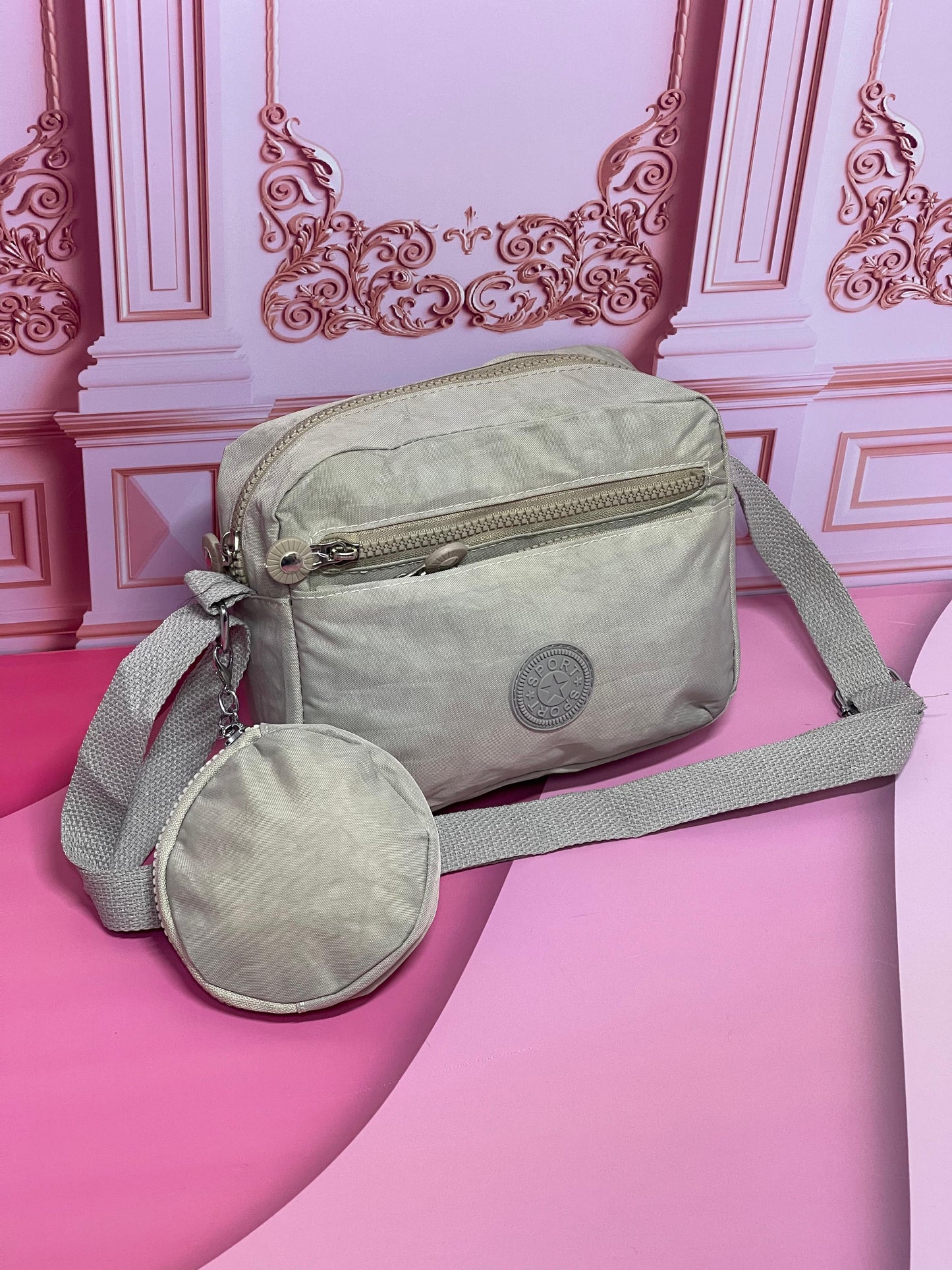 Bolso Celeste con Monedero