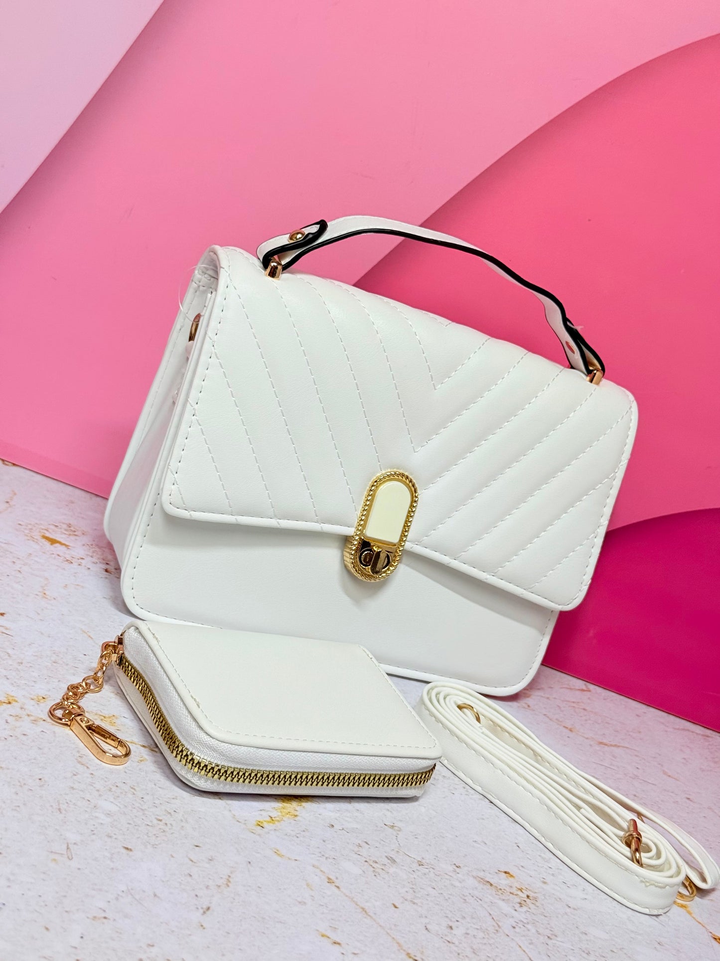 Cartera Importada Nácar