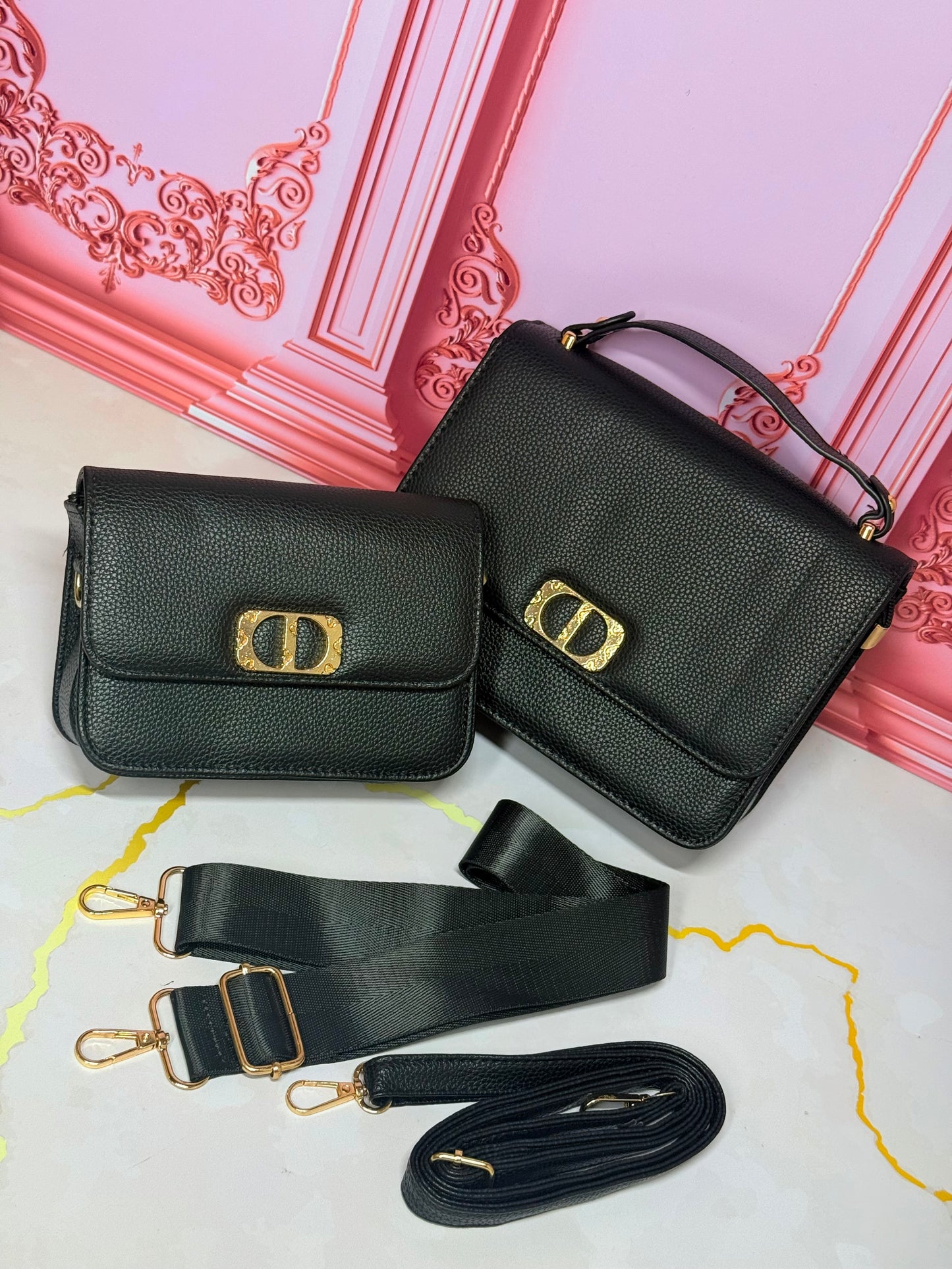 Cartera Importada Dior con Bolso Pequeño